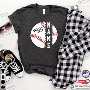Personalized Baseball Shirt, Gift For Baseball Lover