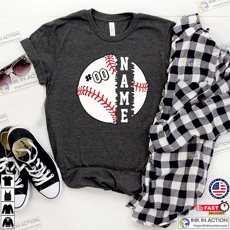 Custom Baseball Shirts, Personalized Baseball Tee - Ink In Action