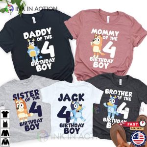 Personalized Bluey Family Bluey Birthday T Shirt 2 Ink In Action