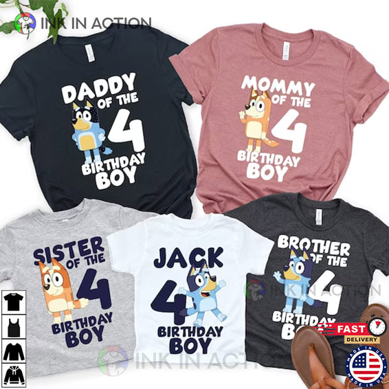 Bluey Family Birthday Shirts