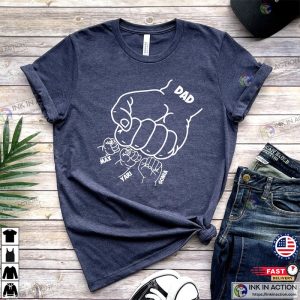 Personalized Dad Raised Fist Hand Fathers Day cool fathers day gifts 2 Ink In Action