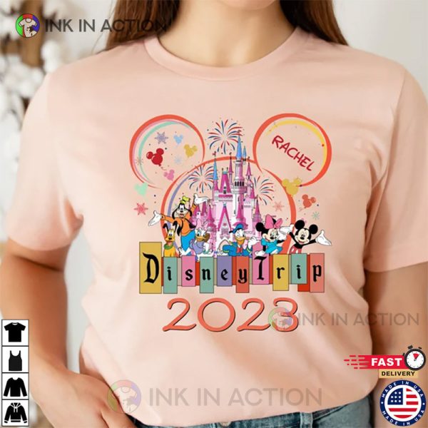 Personalized Disney Trip 2023 Shirt, Disneyland Family Vacation Gift