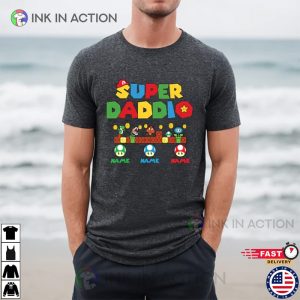 Personalized Super Daddio Game Shirt, Funny Father’s Day Daddio