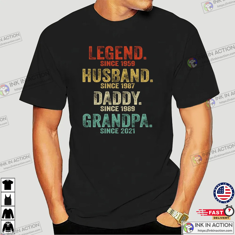 Personalized Dad Grandpa Shirt, Husband Father Grandpa Legend Fathers Day  Gift - Bring Your Ideas, Thoughts And Imaginations Into Reality Today