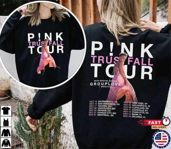 Pink Concert 2023 T-Shirt, Trustfall Tour