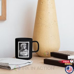 Prison Mug shot Donald Trump 2024 Mug 1 Ink In Action