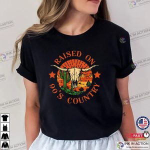 Raised On 90s Country Country Music Shirt 1 Ink In Action