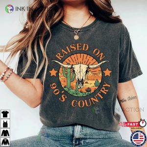 Raised On 90s Country Country Music Shirt 3 Ink In Action