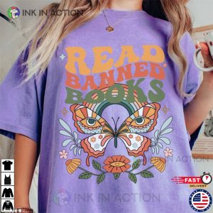 Read Banned Books T shirt 3 Ink In Action