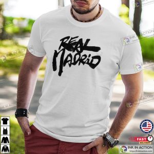 Real Madrid CF Chinese Calligraphy T Shirt 0 Ink In Action