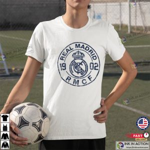 Real Madrid Logo Graphic T Shirt 2 Ink In Action