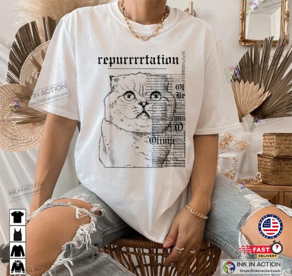 Reputation Cat Shirt,Taylor Swift Eras Merch