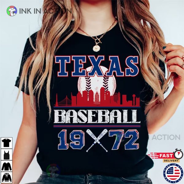 Retro Texas Rangers Baseball Shirt