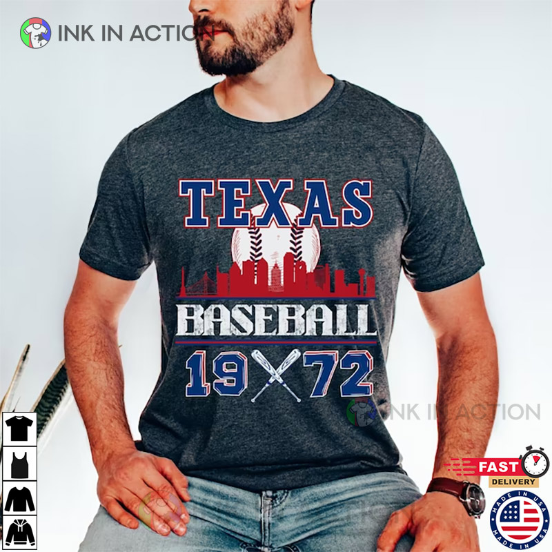 Design vintage Texas rangers baseball shirt,tank top, v-neck for men and  women