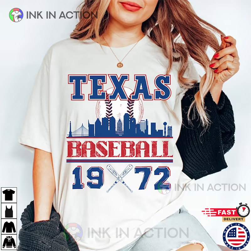 texas rangers baseball t shirt