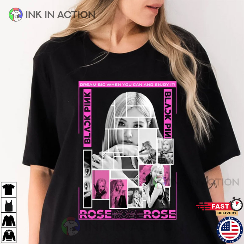 Rose BLACKPINK T-Shirt, Blackpink Merch - Print your thoughts