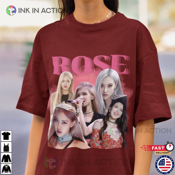 Rose Korean Singer Unisex T-shirt,  Kpop Concert