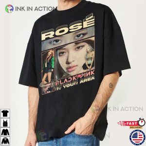 Rose Vintage 90s Graphic Tee Kpop Concert 1 Ink In Action