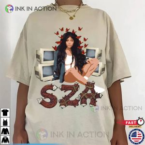 SZA Good Days RAP Hip-hop T-shirt, SZA SOS Vintage 90’s Graphic tee
