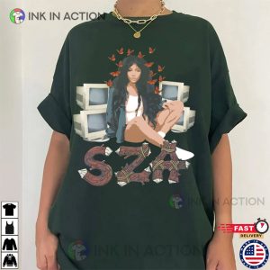 SZA Good Days RAP Hip hop T shirt SZA SOS Vintage 90s Graphic tee 2 Ink In Action
