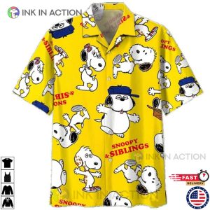 Snoopy And Siblings Summer Time Hawaiian Shirt