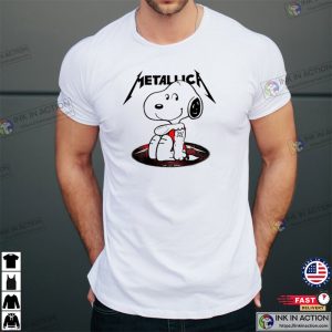Snoopy Tattoo Metallica T-Shirt