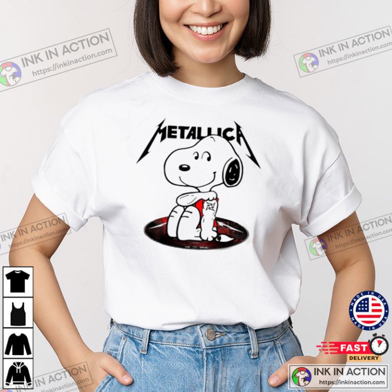 Snoopy Tattoo Metallica T-Shirt - Print your thoughts. Tell your stories.
