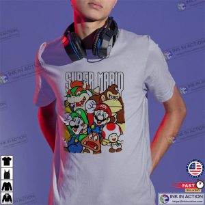 Stars of Super Mario Bros Nintendo Gaming Shirt