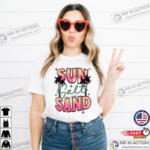 Sun Salt Sand Graphic Tee Summer Vibes Ink In Action