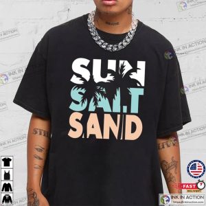 Sun Salt Sand Summer Vacation Unisex T shirt 4 Ink In Action