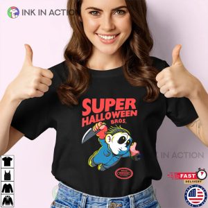 Super Halloween Bros Michael Myers Premium T-shirt