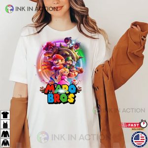 Super Mario Bros Movie Shirt 2 Ink In Action