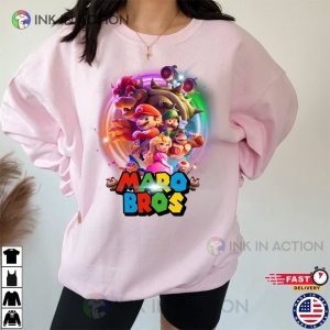 Super Mario Bros Movie Shirt 3 Ink In Action