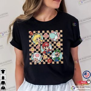 Super Mario T Shirt Mario Friend Party 2 Ink In Action
