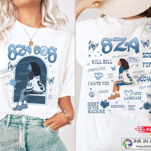 Sza Sos Tracklist Shirt SOS Tour 2023 3 Ink In Action