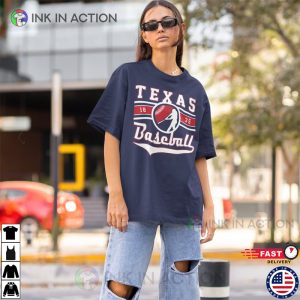 Retro Texas EST 1835 Rangers Baseball Shirts - Ink In Action