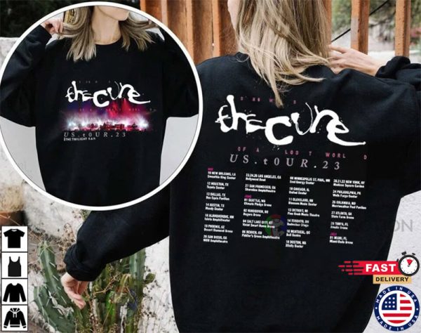 The Cure 2023 North American Tour Dates T-shirt