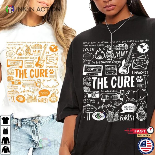 The Cure Shirt, 1992 Wish Tour Vintage Feb Trending