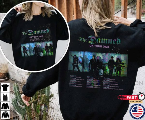 The Damned UK Tour 2023 Shirt, The Damned Rock Band