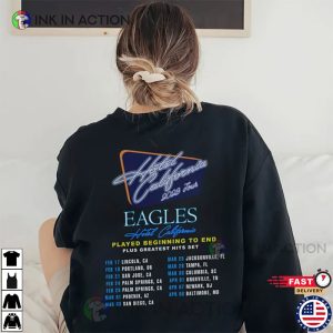 The Eagles Hotel California Tour 2023 Shirt, Eagles Concert, Rock Tour 2023,