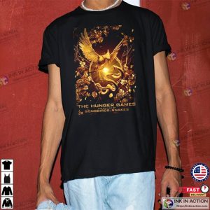 The Hunger Games The Ballad Of Songbirds And Snakes Movie Poster T Shirt 3 Ink In Action