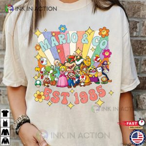 The Super Mario Bros Movie Mario Co Est 1985 Shirt 5 Ink In Action