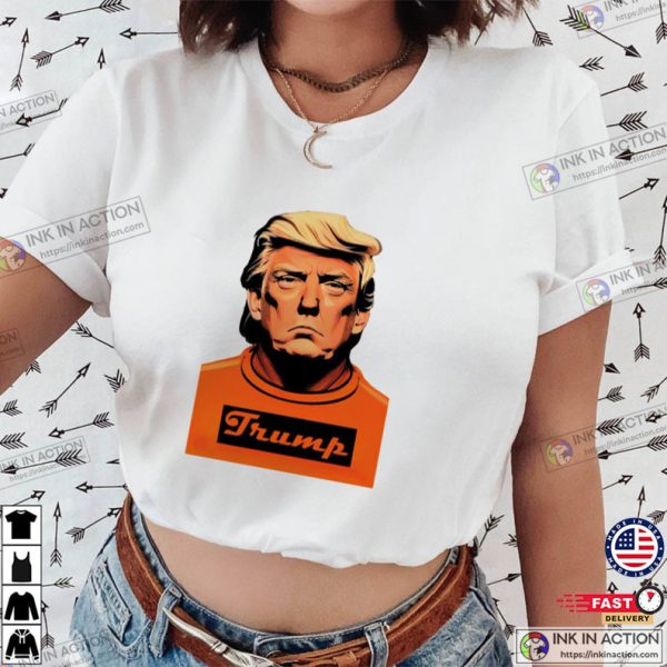 Trump Funny Mugshot, Trump Orange Unisex T-shirt