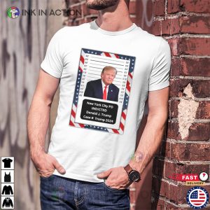 Trump Mug Shot Trump Indicted Tee Shirt 4 Ink In Action