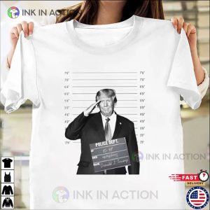 Trump Mugshot Classic T Shirt 1 Ink In Action