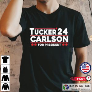 Tucker Carlson 2024 President T shirt 2 Ink In Action