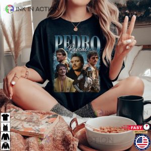 Vintage 90s Pedro Pascal Tribute Shirt Ink In Action