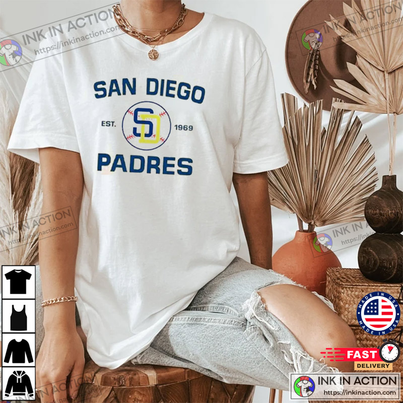 Vintage 90s San Diego T-Shirt Padres Baseball Tee - Ink In Action