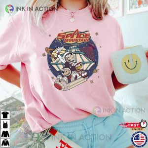 Vintage 90s Space Mountain Shirt, Retro Walt Disney World Tee
