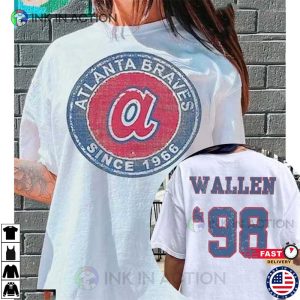 Atlanta Braves Vintage Shirt - Ink In Action